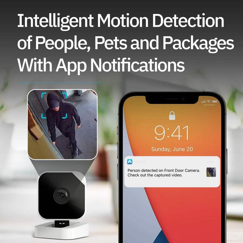 3-Pack: Abode Cam 2 | Indoor/Outdoor WiFi Connected Security Camera with Full Color Low-Light Video, Motion Detection, and Two-Way Voice  (Refurbished)