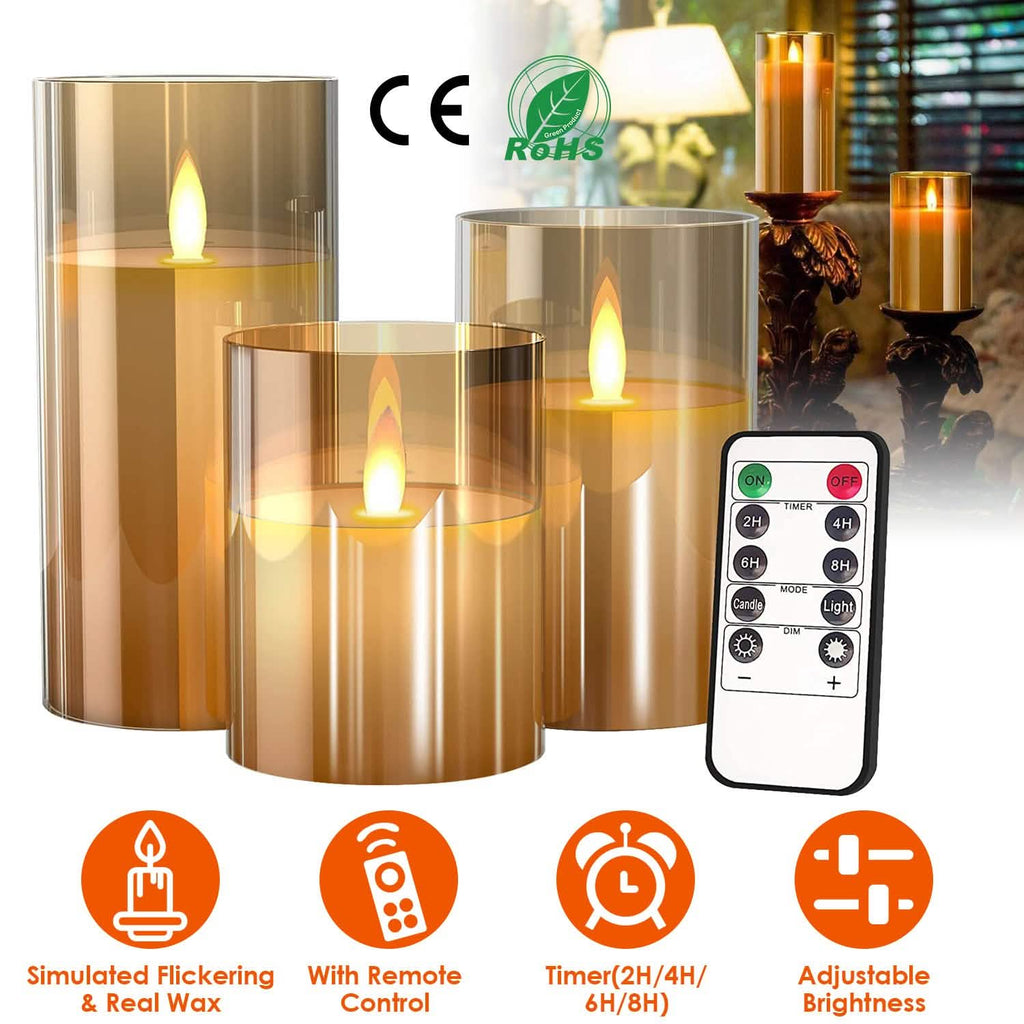 3-Pack: Flameless Battery Operated Candles
