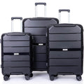 3-Pack: Lightweight Suitcases with TSA Lock