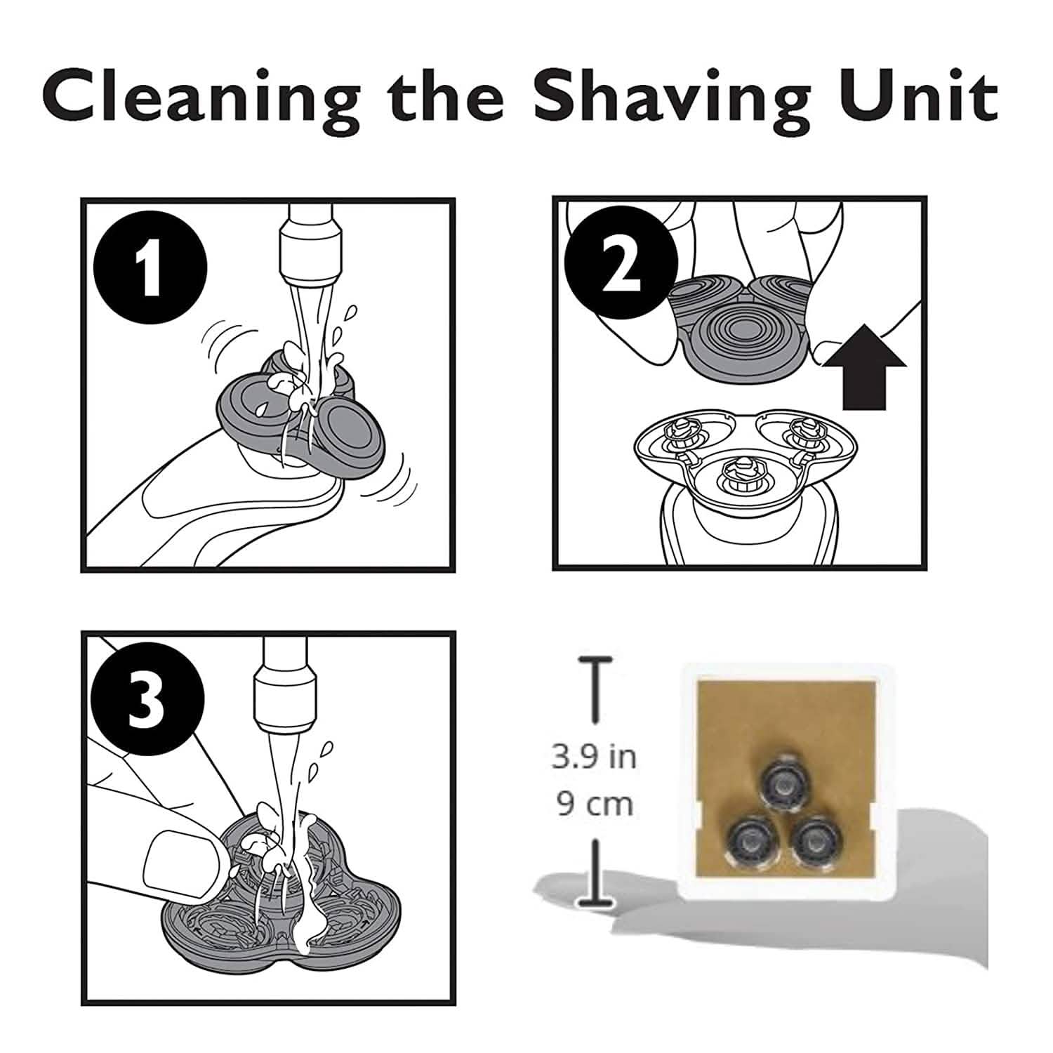 3-Pack: Generic Replacement Heads for Philips Norelco Shavers Series 5000