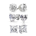 3-Pair Set: Sterling Silver Swarovski Elements Crystal Studs