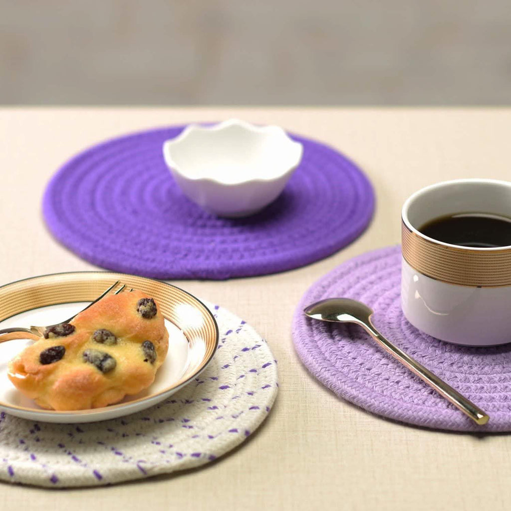 3-Piece Set: 100% Pure Cotton Thread Weave Hot Pot Holders