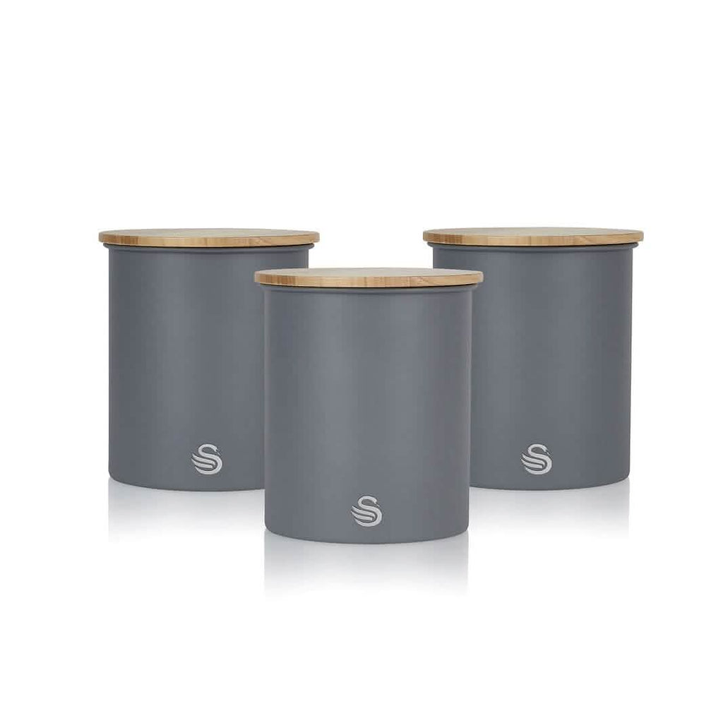 3-Piece Set: Swan Nordic Canisters