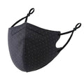 3-Piece: Solid Color Polka Dot Print Adjustable Face Mask