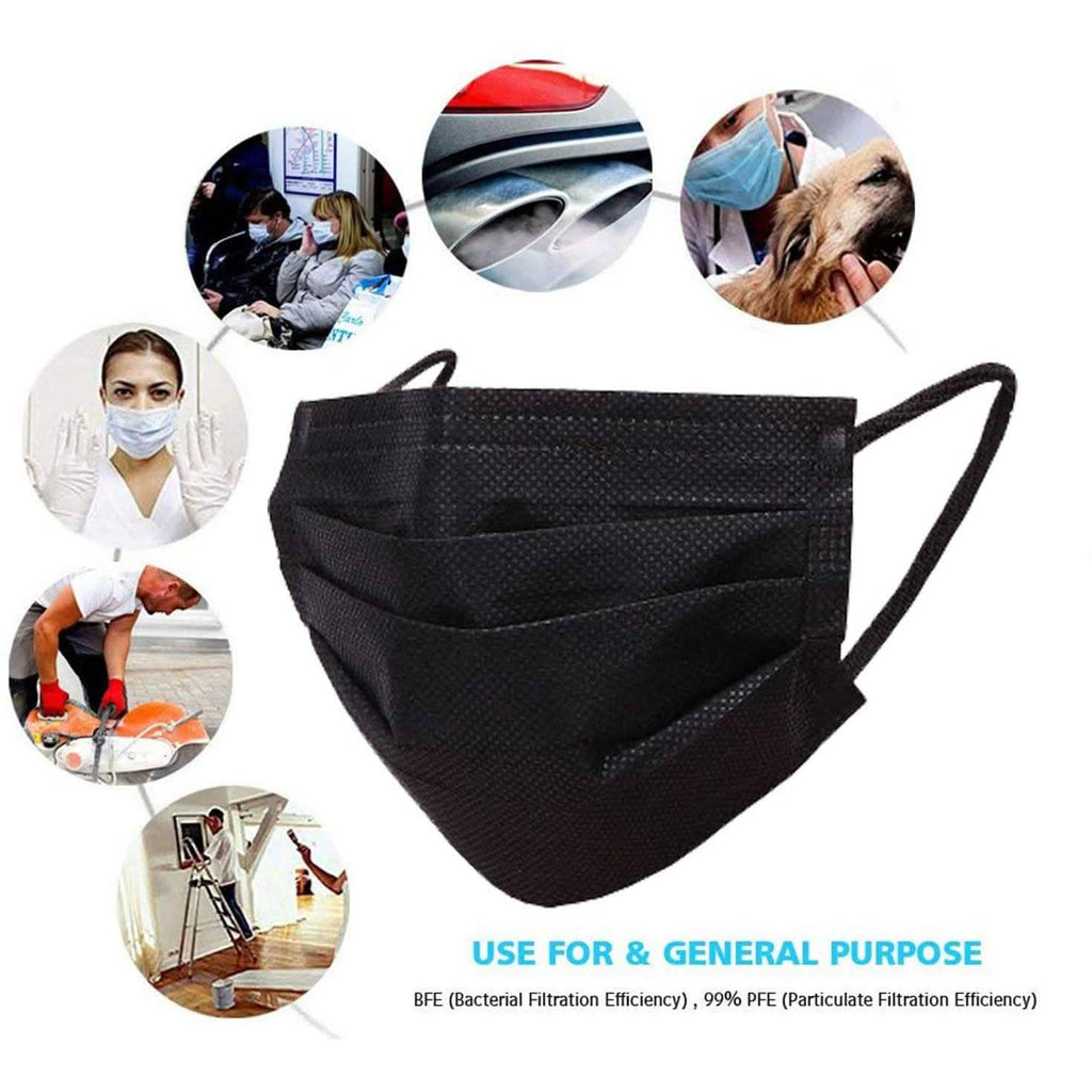 3-Ply Disposable Non-Medical Sanitary Surgical Earloop Face Mask Lot