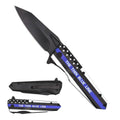 3" Thin Blue Line Knife with ABS Handle
