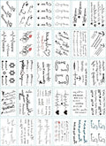 30 Pieces/set Small Luxury Temporary Tattoo Sticker Colorful Drawing Flower Cute Body Tatoo For Kids Adults