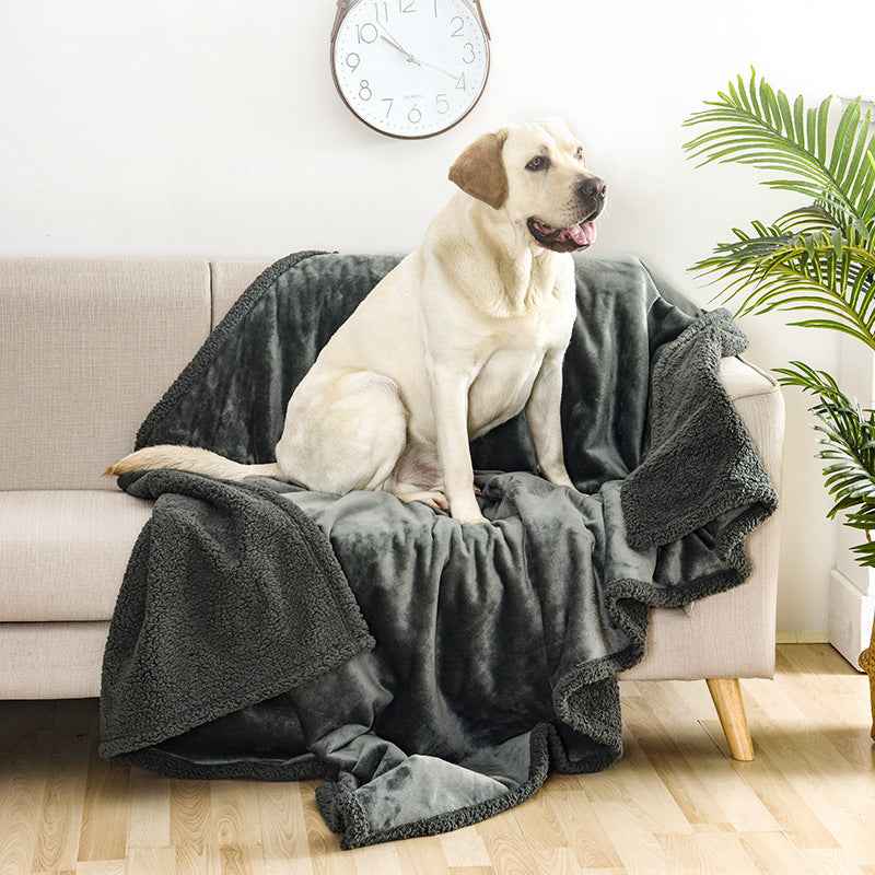 Pet waterproof blanket flannel comfortable cotton fleece Sherpa thick pet blanket