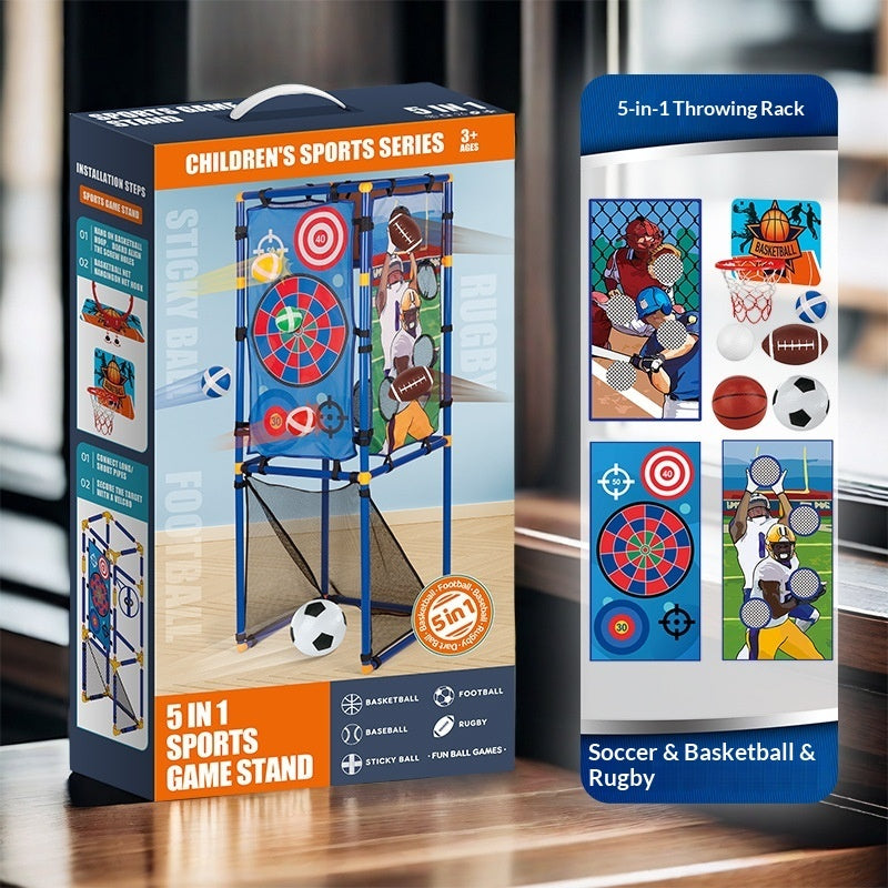 5-in-1 Basketball Shooting Stand Toy Set