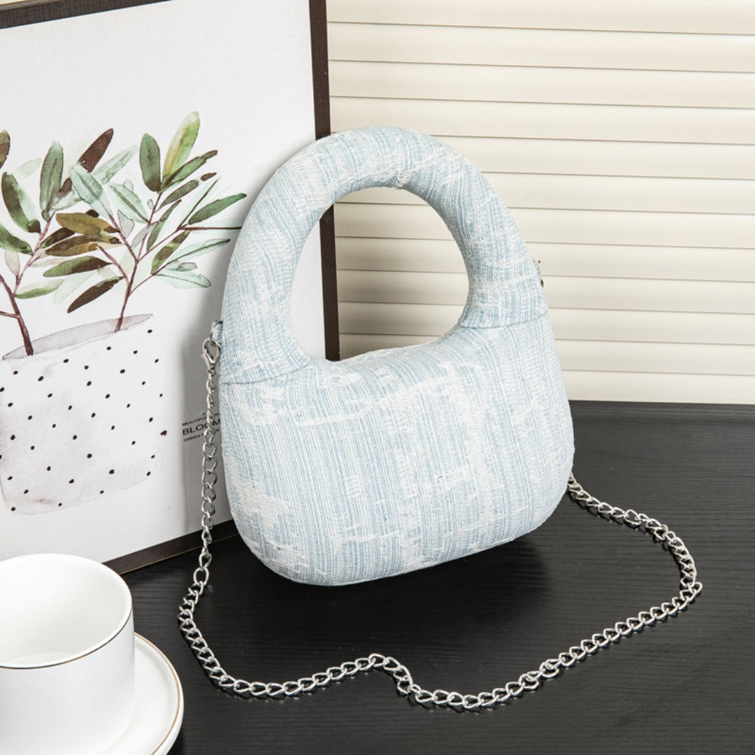 Women's Small Shoulder Bag, Versatile Magnetic Button Tote Evening Purse, Evening Bags for Women Formal