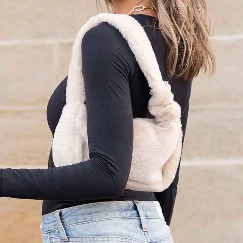 Izzie Plush Shoulder Bag