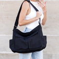 Nova Oversize Canvas Messenger Bag