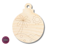 Unfinished Wood Etched Beach Ornament Shape | JGrondz | Paint By Line Crafts | up to 30" DIY