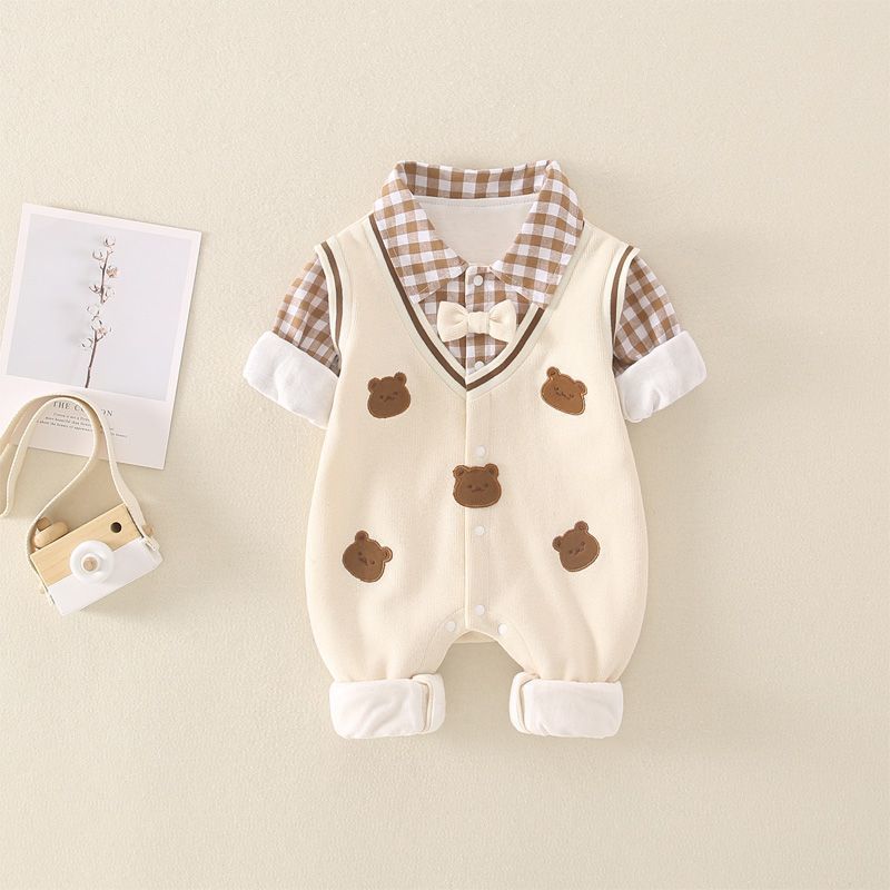 Springautumn Cartoon Double-layer One-piece Outfit Outdoor Wear