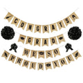 36-Pieces: Burlap "Congrats Grads"+ Burlap "We Are So Proud of You"