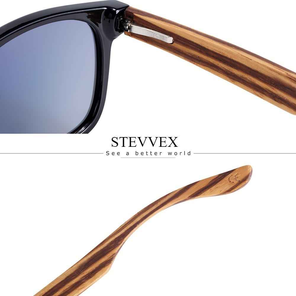 Luxury Natural Zebra Wood Sunglasses PolarizedWood Rectangle Mirror Lens Driving For Women and Men With UV400 Protection