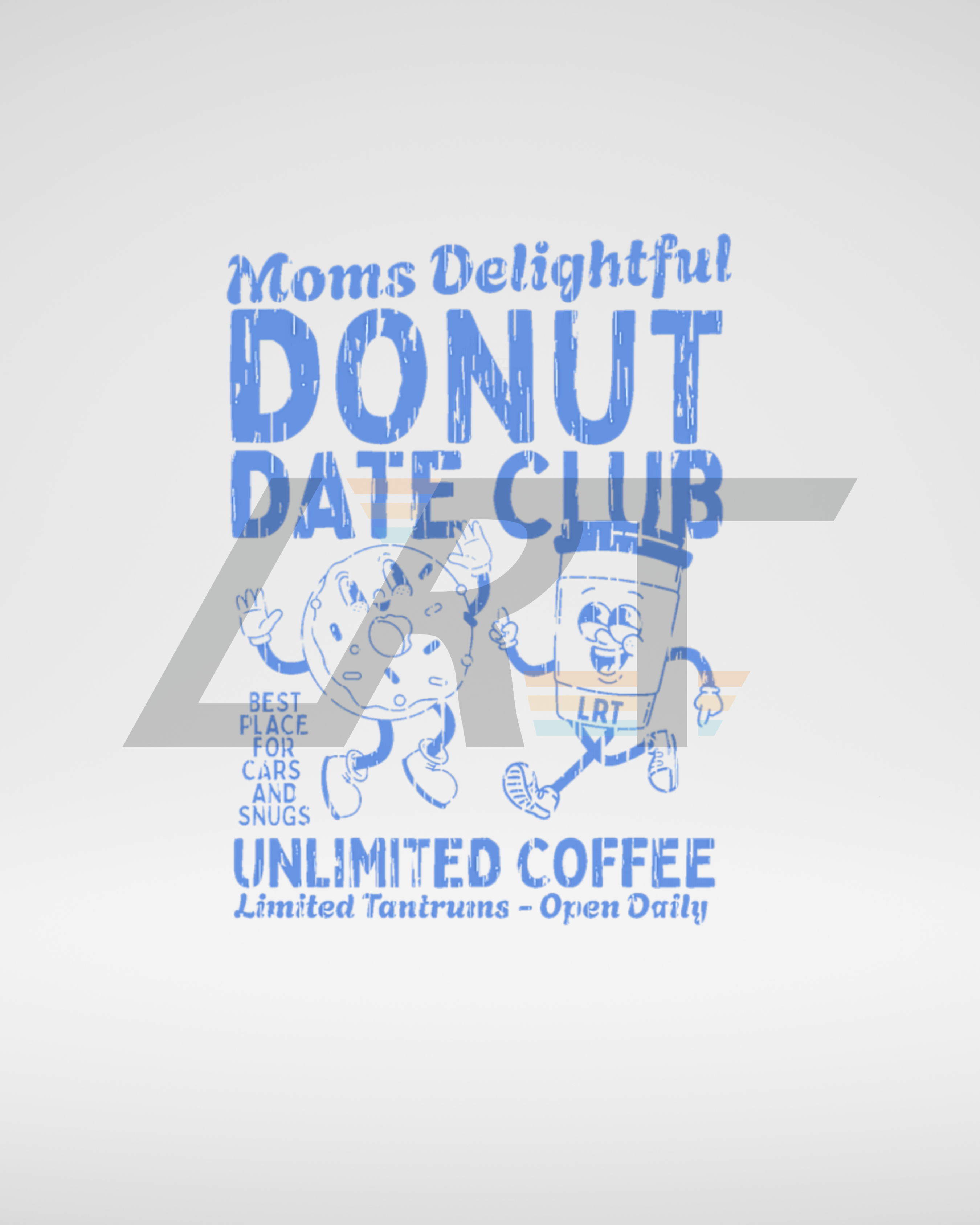 MOMS DONUT DATE CLUB TEE - WHITE