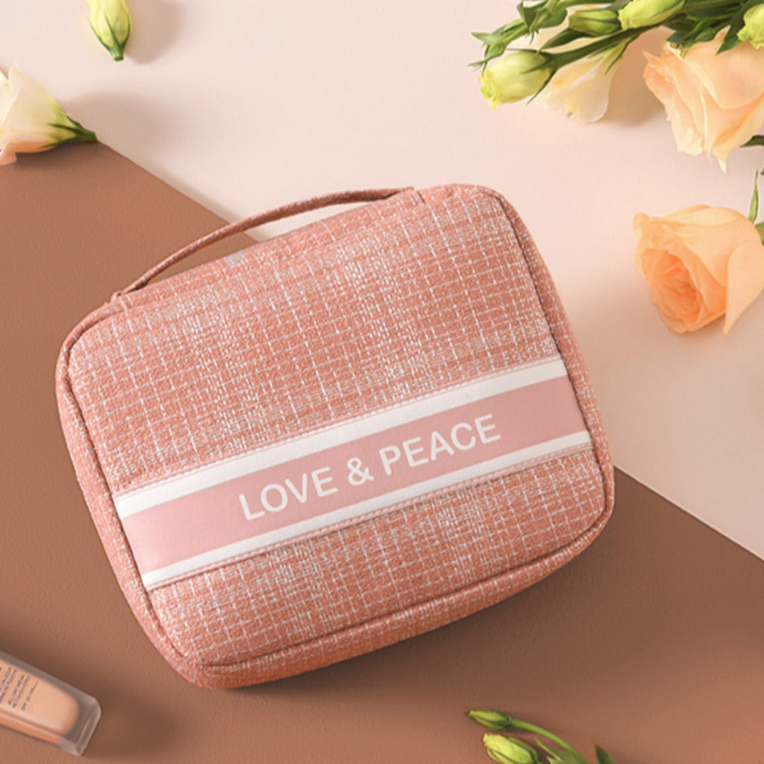 Makeup bags, smallSquare small travel storage bag, portable cosmetic bag,