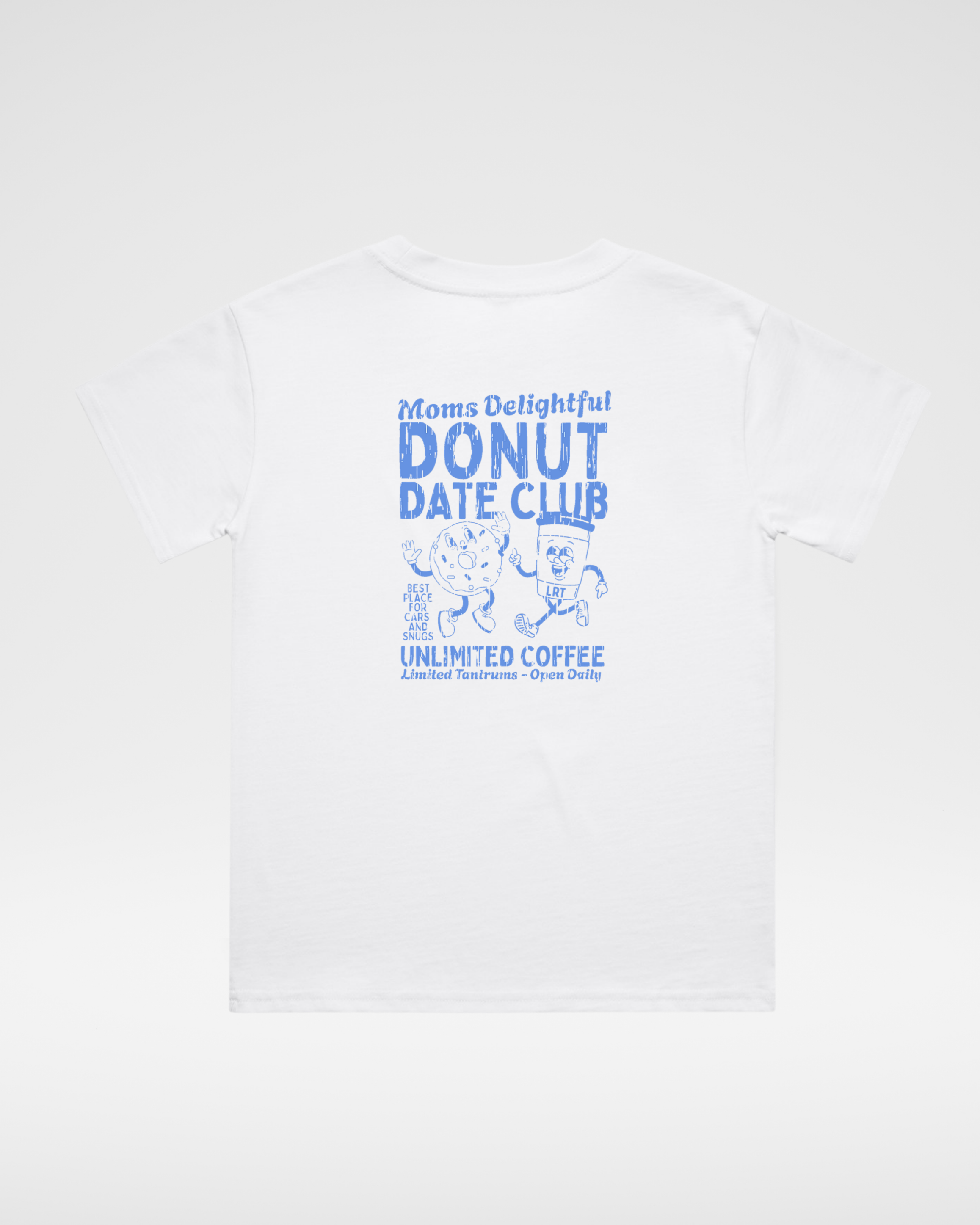 MOMS DONUT DATE CLUB TEE - WHITE