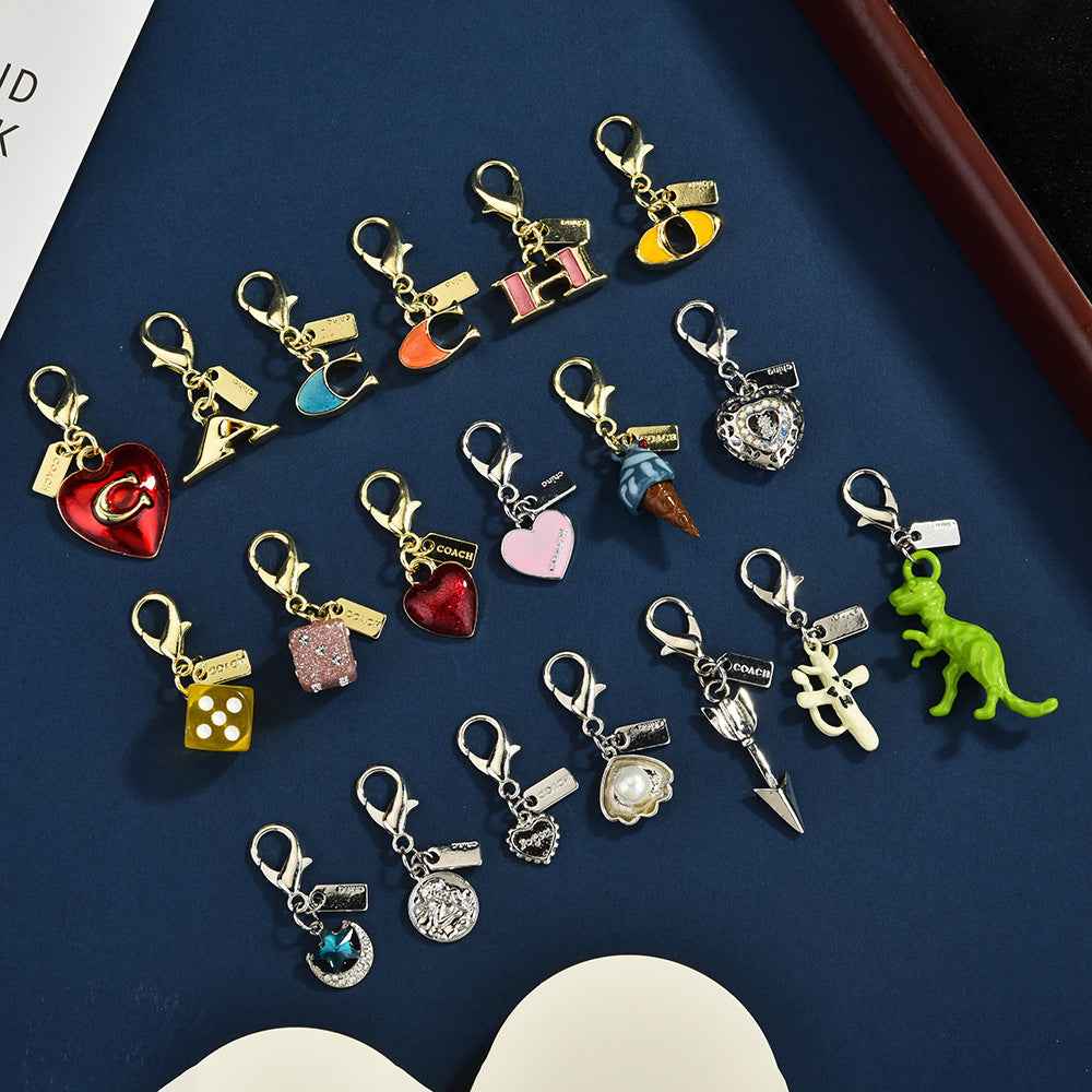 Alkali water bread pendant dinosaur ice cream fruit keychain