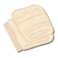 Unfinished Wood Etched Blanket Shape | Paint By Line Crafts | up to 30" DIY