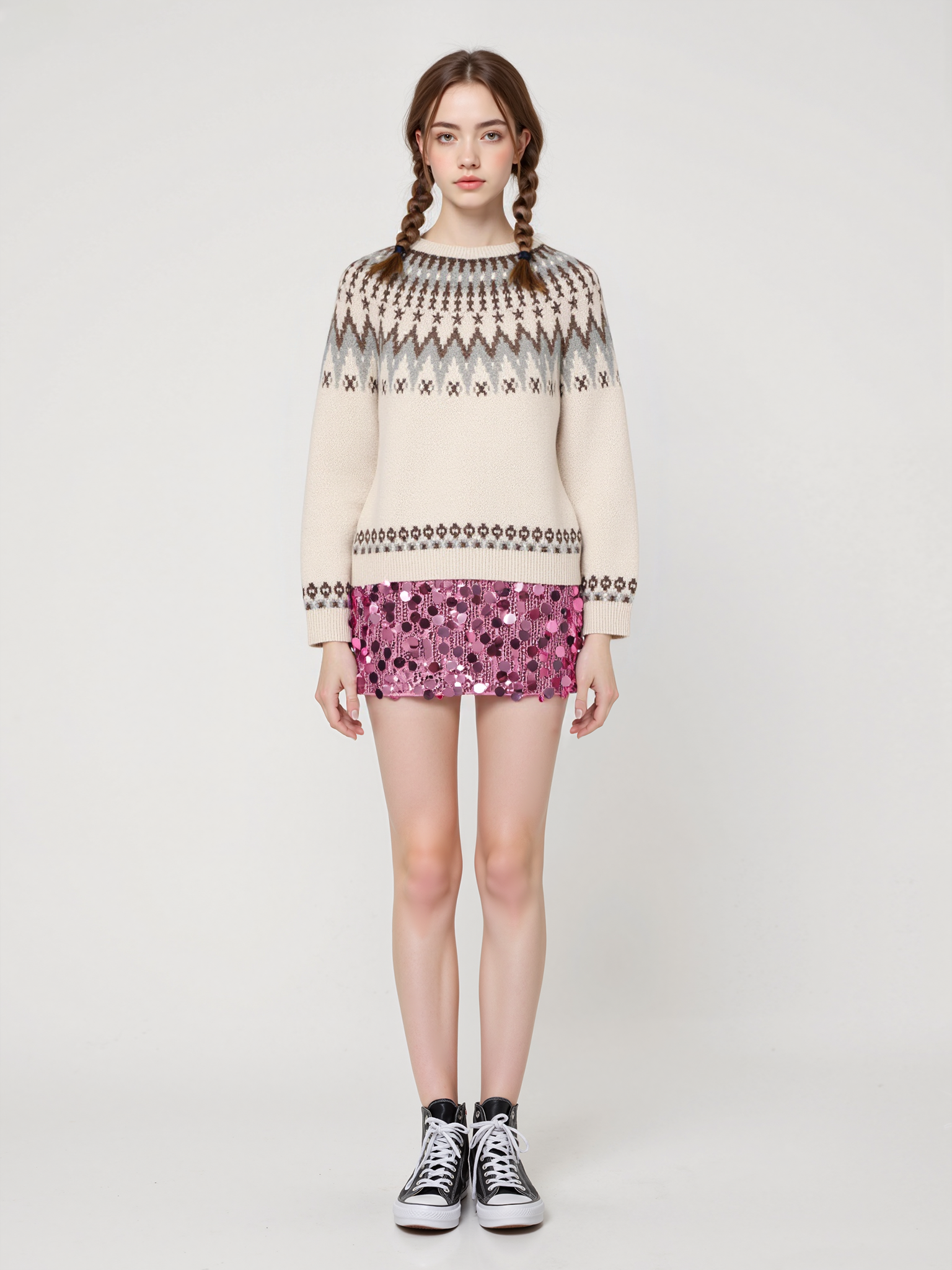 Crochet Knit Sweater Unisex