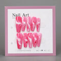 Hot Pink Coffin Nail Art Ideas BMQH3743