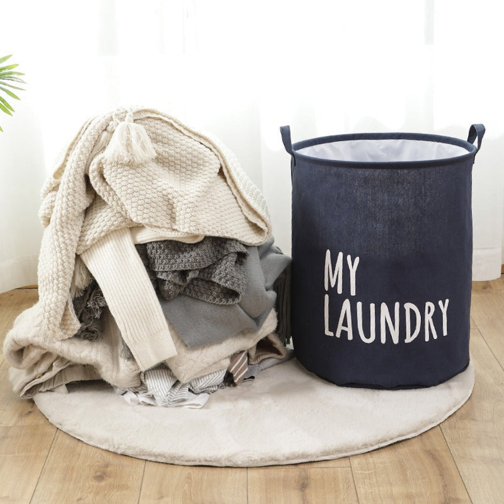Clothes dirty clothes basket, large capacity bundle quilt clothes storage bag, waterproof and moisture-proof packaging bag household, fabric laundry bag