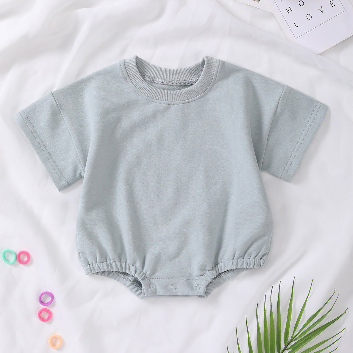 Short-sleeve Organic Cotton Romper