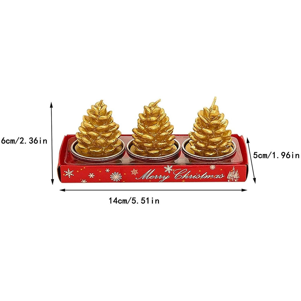 3pcs Christmas Children's Candle Christmas Tealight Candles Handmade Delicate Santas Snowman Acorn Tree Candles For Christmas Home Decoration Gifts Decoration Set Christmas Eve Party Decoration Hang Decorations For Home Noel Natal New #12