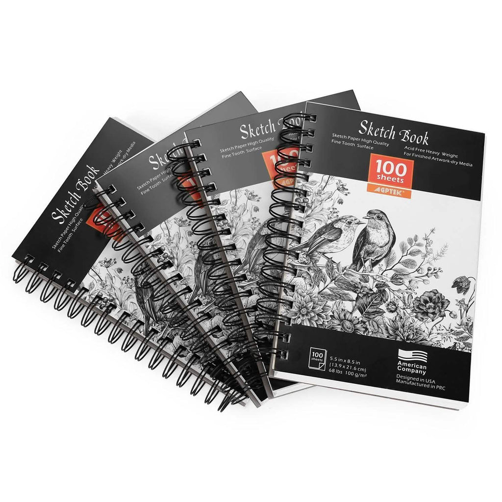 4-Pack: 100 Sheets Sketch Book