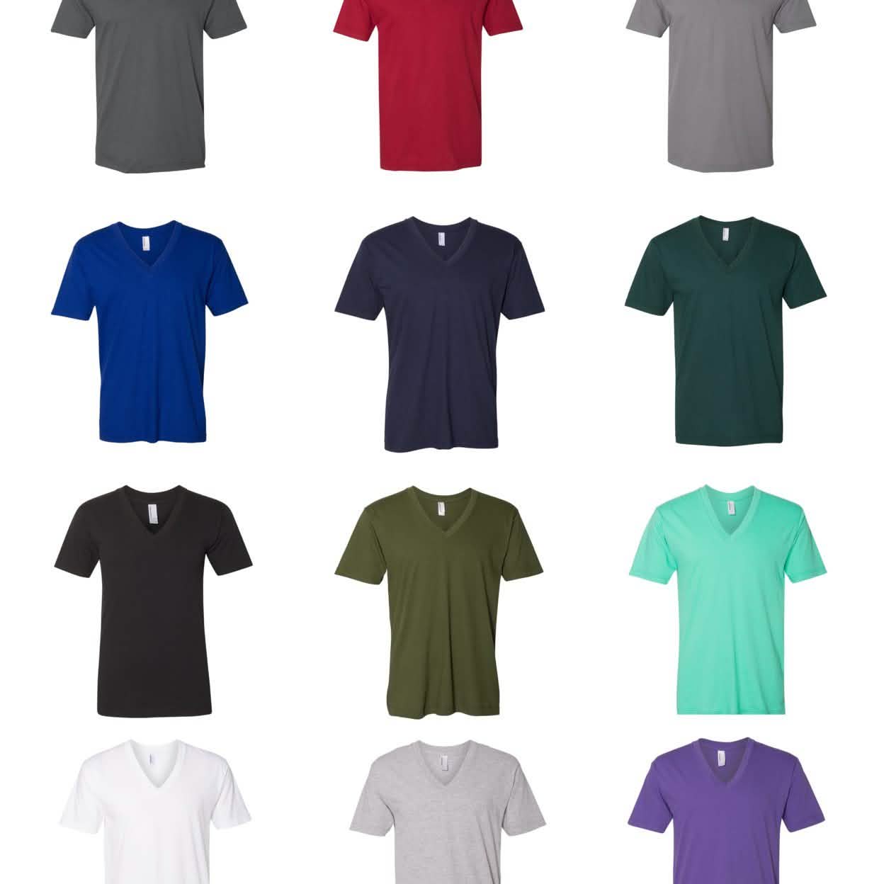 4-Pack: American Apparel Men's Short-Sleeve V-Neck T-Shirts