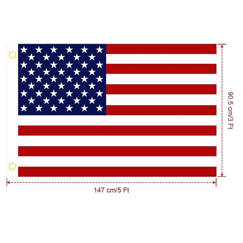 4-Pack: American US Flags