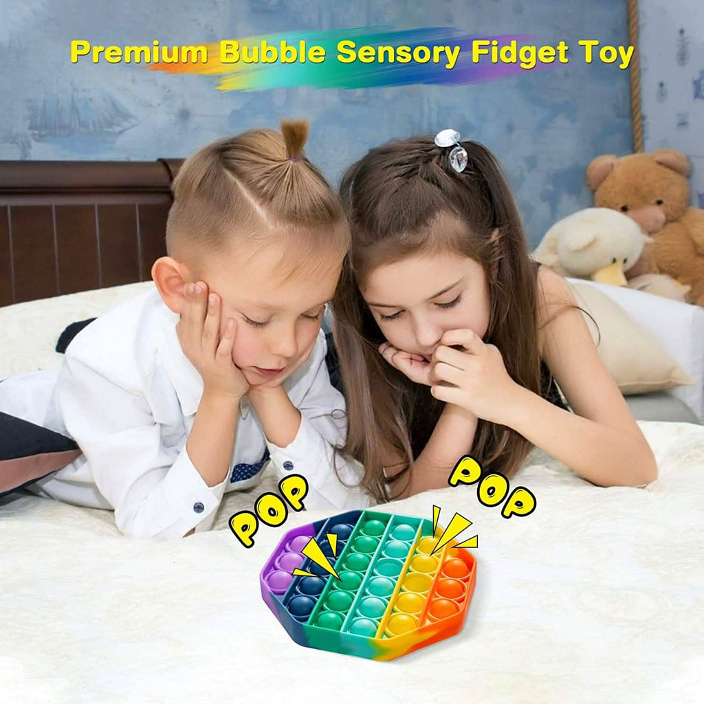 4-Pack: Bubble Popper Anti - Stress Fidget Toy