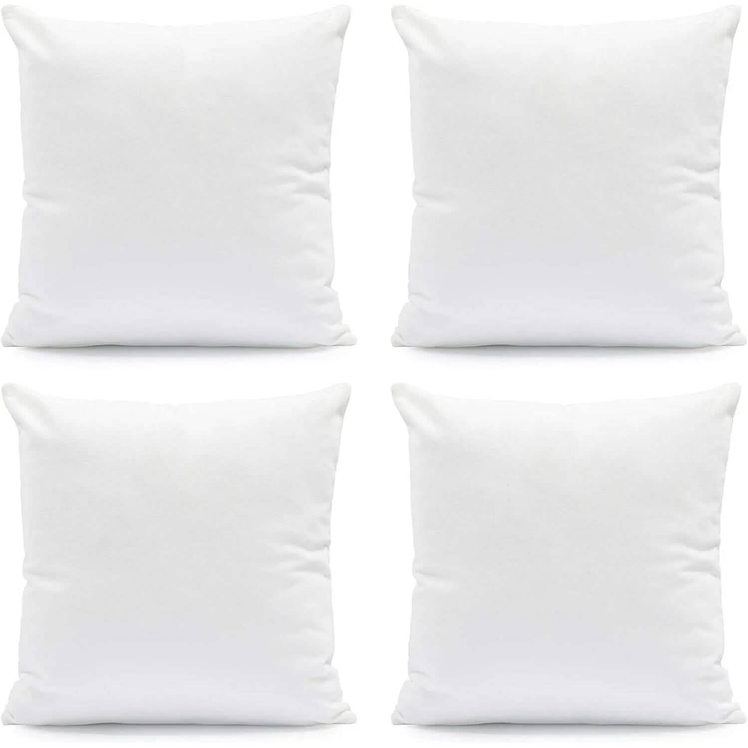 4-Pack: Decorative Throw Pillows Bed Sofa Couch Pillow Set Bounce Back Cushions