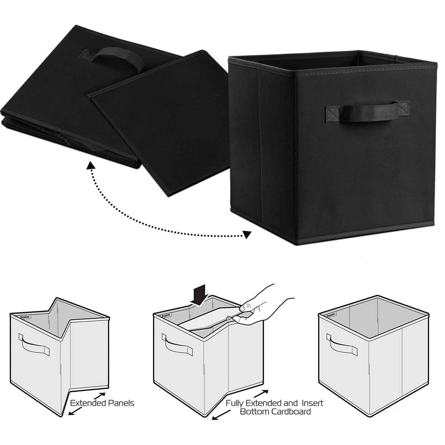 4-Pack: iMounTEK Foldable Storage Cube Bins