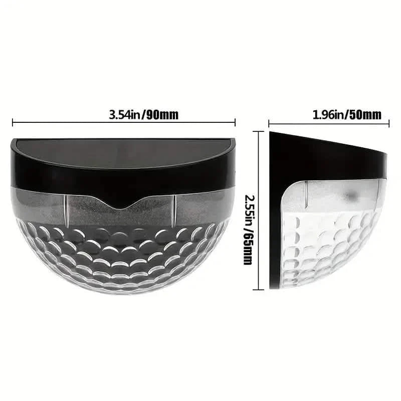 4-Pack: Solar Fence Lights Solar Deck Lights