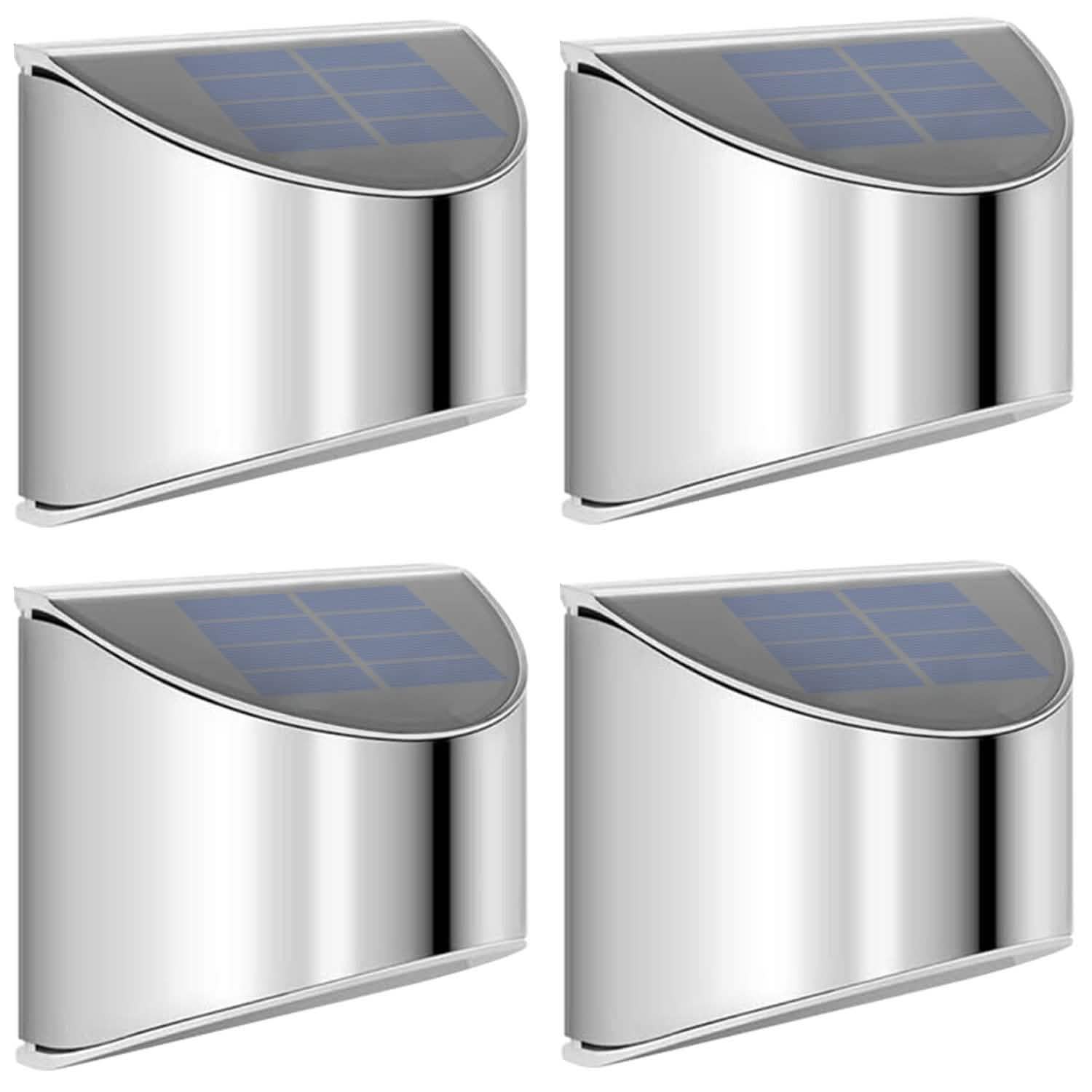 4-Pack: Solar Powered Deck Lights
