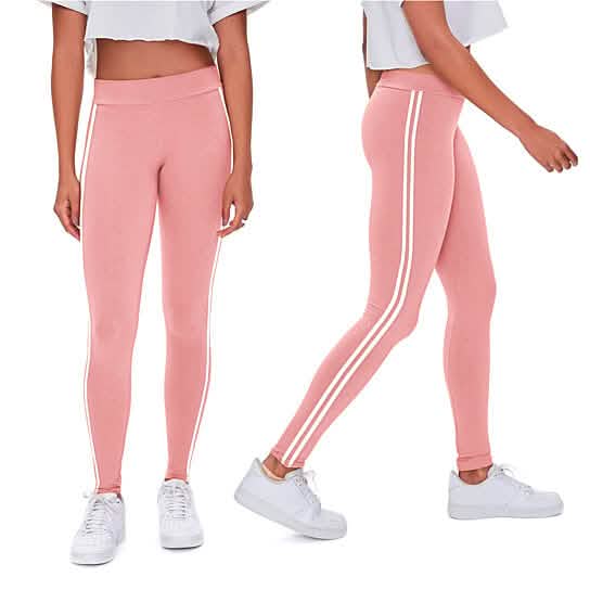 4-Pack: Women's Ultra-Soft Striped Yoga Leggings