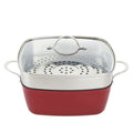 4-Piece: Curtis Stone Dura-Pan Chef Square Saute Set (Refurbished)