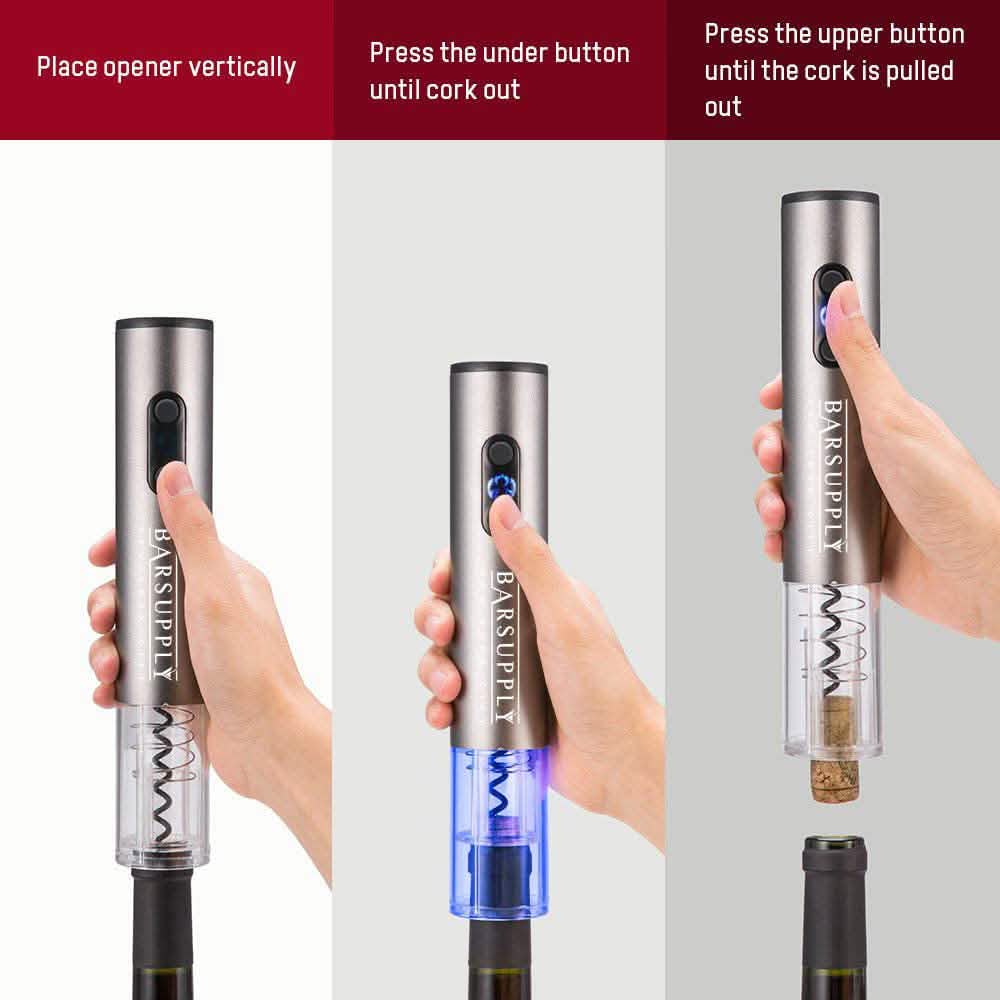4-Piece Set: Electric Wine Bottle Opener