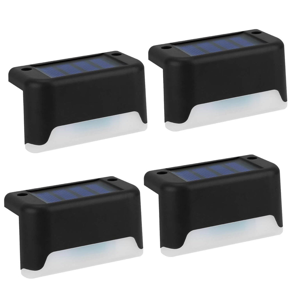 4-Piece: Solar Powered LED Step Lights