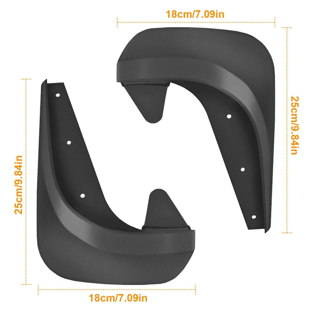 4-Piece: Universal Fit Car Mudguard Flaps