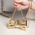 Metallic Mini Lipstick Bag, Girl Chain Butterfly Dinner Purse, Evening Purse, Evening Bags for Women Formal
