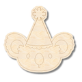 Unfinished Wood Etched Birthday Koala Shape | Paint By Line Crafts | up to 30" DIY
