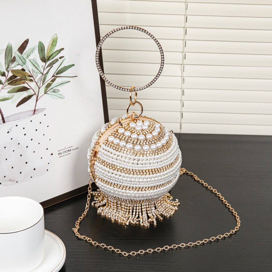 Small Round Bag, Versatile Dress Purse, Spherical Evening Purse, Evening Bags for Women Formal, Prom Bag