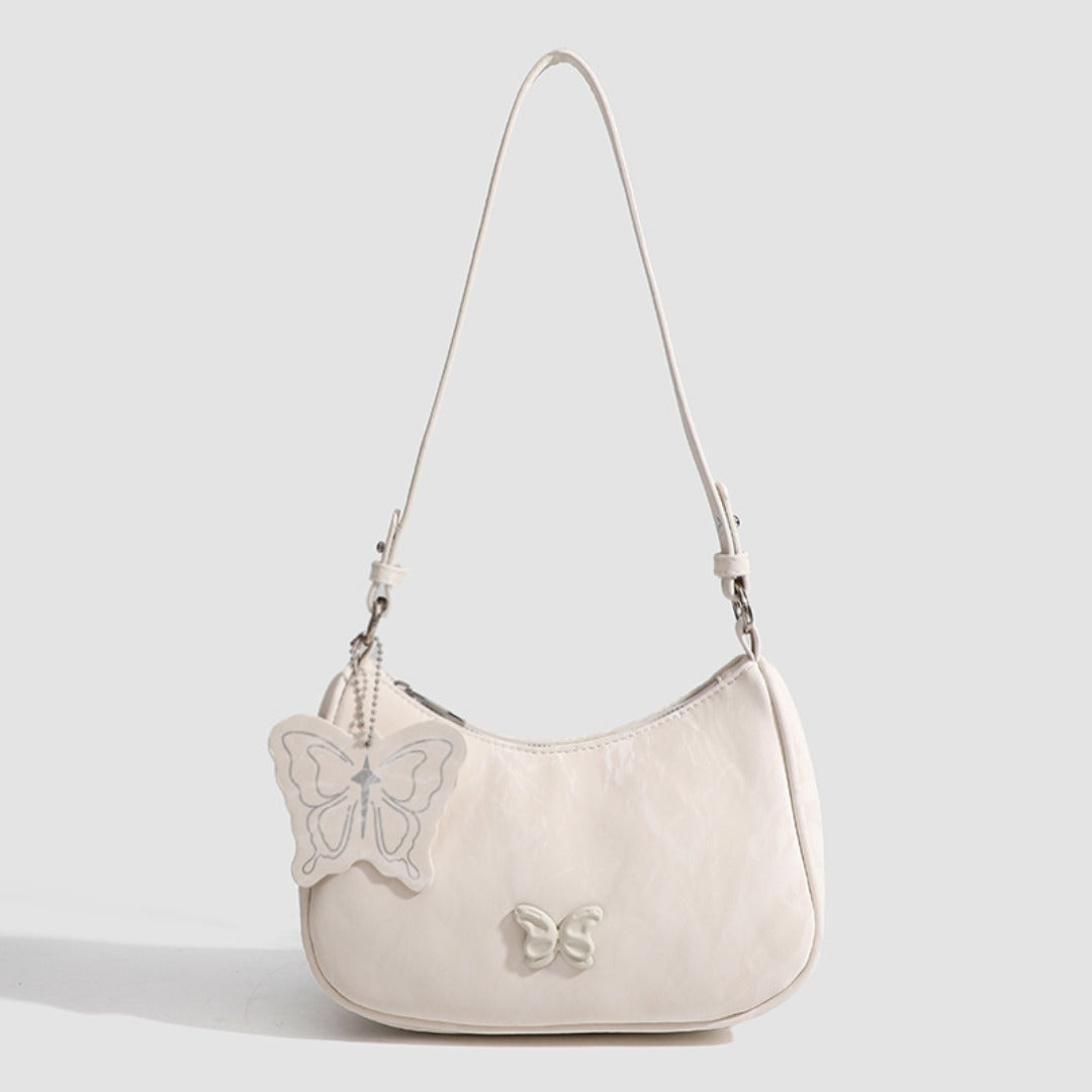 Simple Underarm Bag Women, Fashion Bow Small Square Bag Versatile Shoulder Crossbody Bag