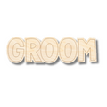 Unfinished Wood Etched Groom Shape | Paint By Line Crafts | up to 30" DIY