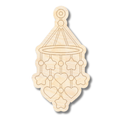 Unfinished Wood Etched Baby Mobile Shape | Paint By Line Crafts | up to 30" DIY