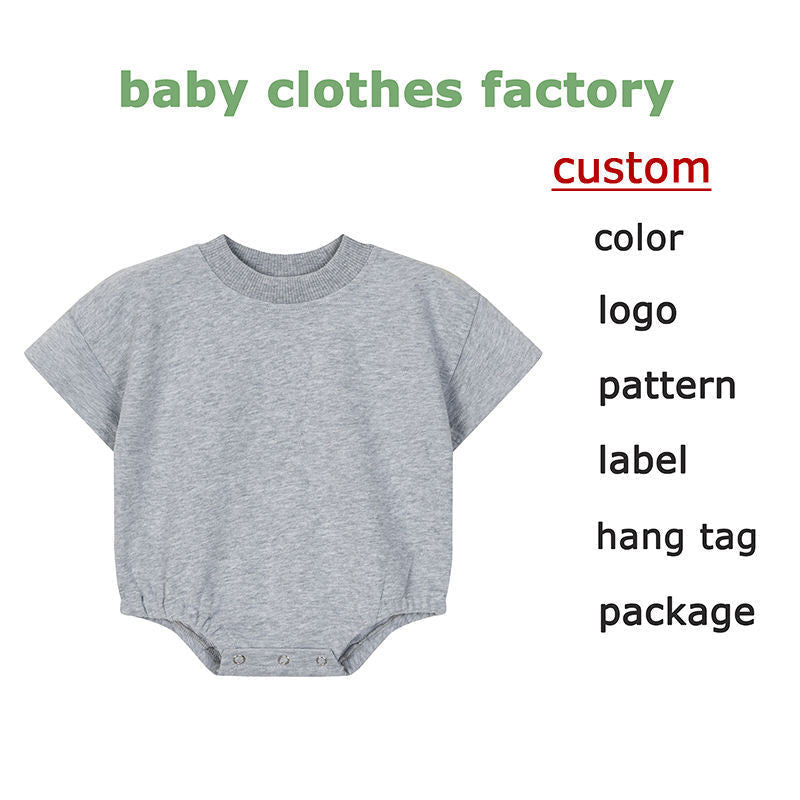 Short-sleeve Organic Cotton Romper